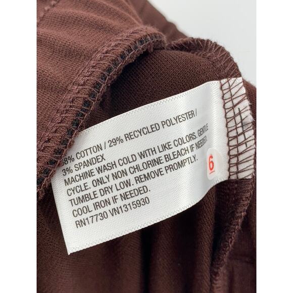 A NEW DAY Women's Brown Solid Pull-On Casual Straight-Leg Pant SZ S - Picture 9 of 9